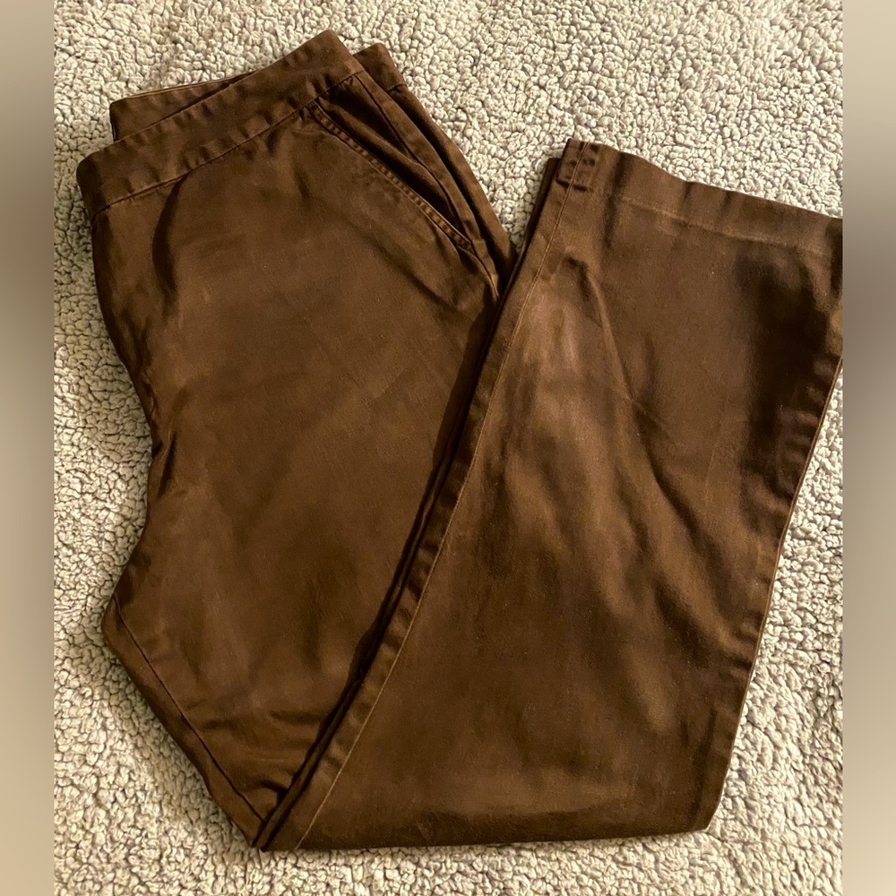 Brown Chaps Straight-Leg Pants